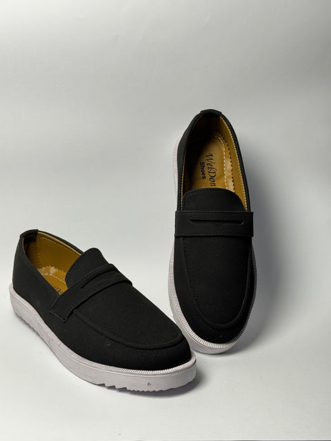 Signature Suede Finish Penny Loafers 380
