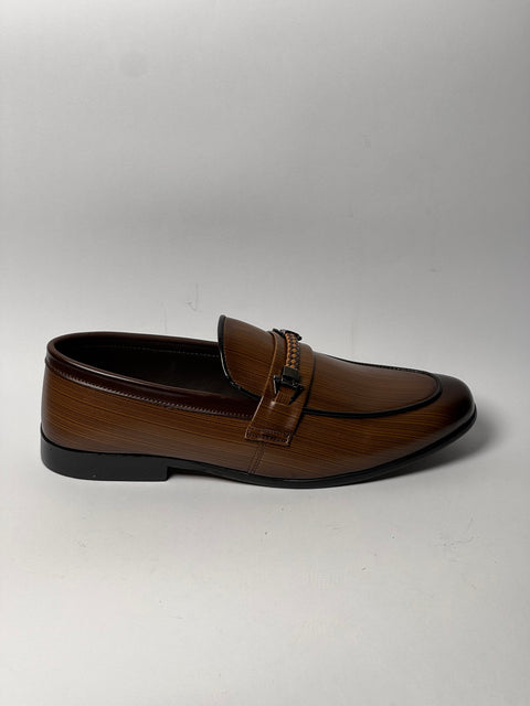 Heritage Walnut Textured Loafers