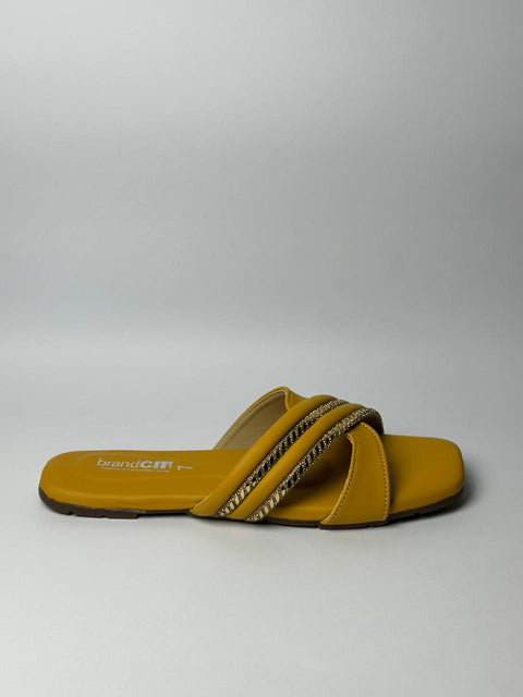 Sunshine Luxe Cross Strap Flats 120-14