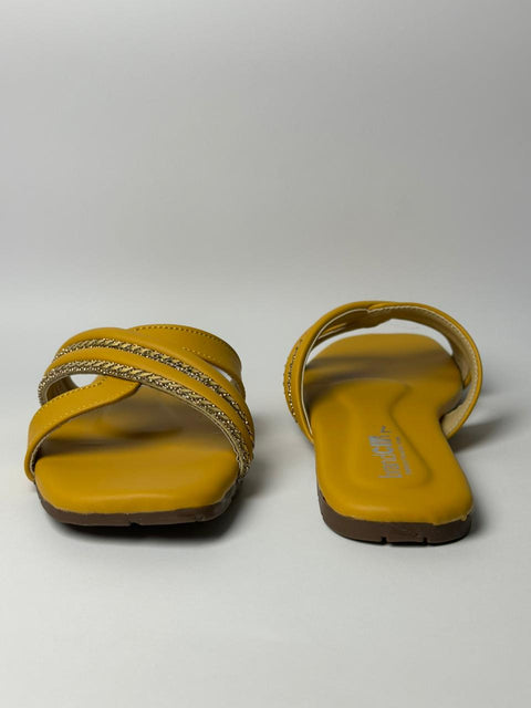 Sunshine Luxe Cross Strap Flats 120-14