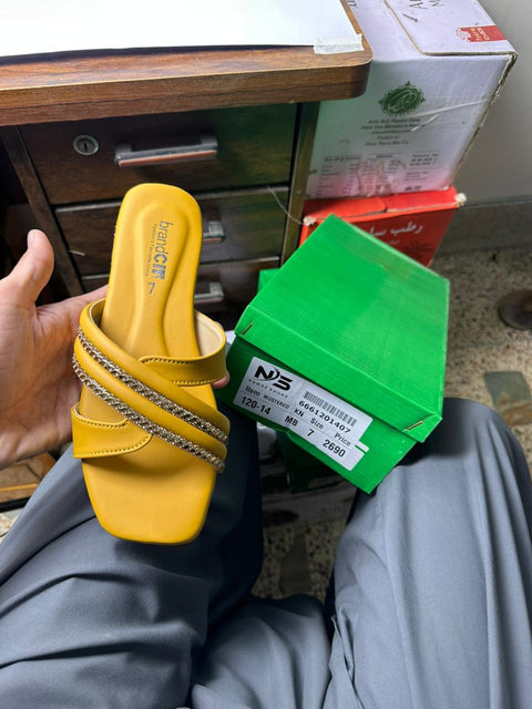 Sunshine Luxe Cross Strap Flats 120-14